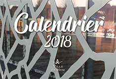 Couverture du calendrier 2018