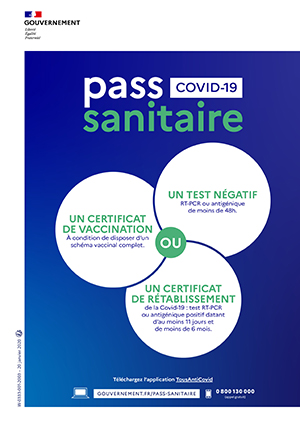 affiche Pass sanitaire covid-19